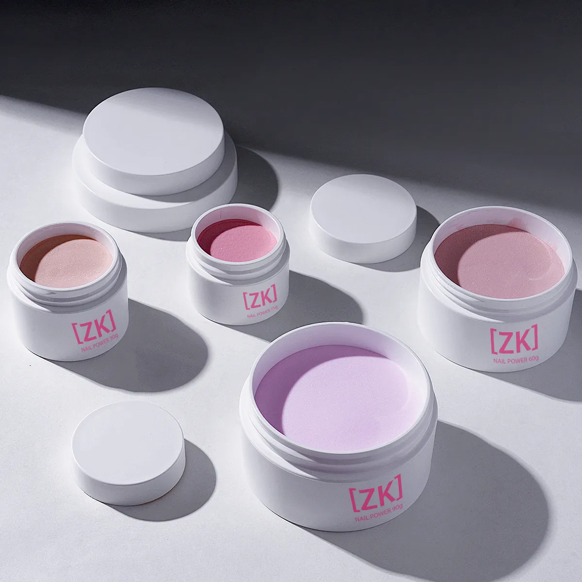 Poudre acrylique transparente professionnelle de qualité  poudre acrylique rose couvrante pour ongle